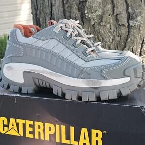 CAT Caterpillar P91360 Womens Invader Steel Toe Grey Work Shoes Size 8.5 WIDE